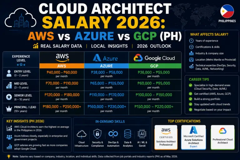 Cloud Architect Salary 2026: AWS vs Azure vs GCP (PH)