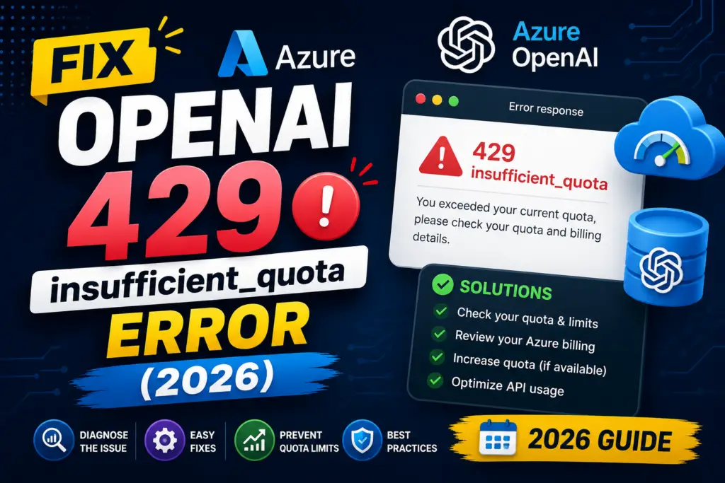 Fix Azure OpenAI 429 insufficient_quota (2026 Guide)