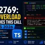 Fix TS2769: No Overload Matches This Call (TS 2026)