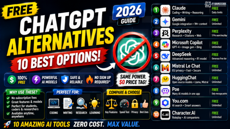 Free ChatGPT Alternatives (10 Best Options 2026)
