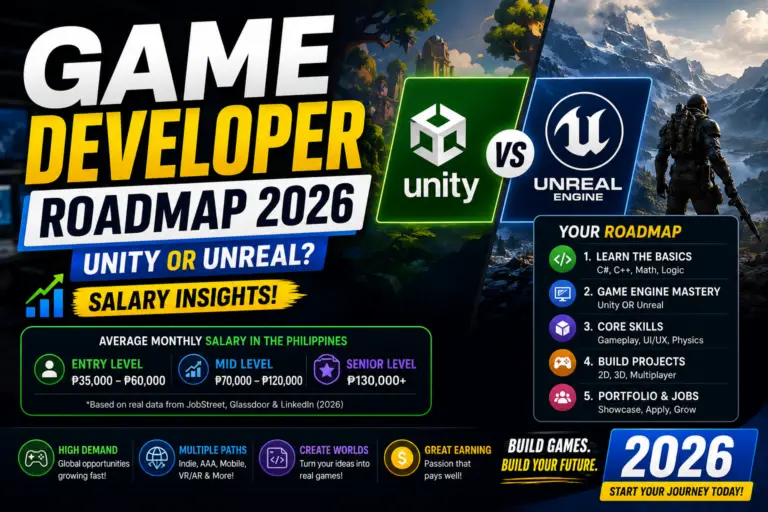 Game Developer Roadmap 2026: Unity or Unreal (Salary)