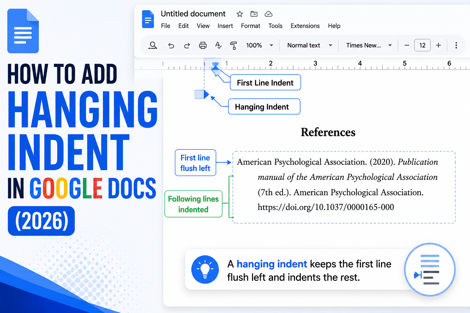 How to Add Hanging Indent in Google Docs (2026)