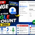 How to Change Age in Your Google Account (Gmail 2026)
