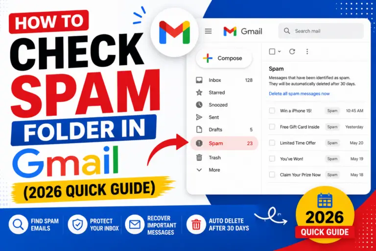 How to Check Spam Folder in Gmail (2026 Quick Guide)