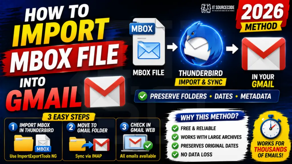 How to Import MBOX File Into Gmail (2026 Method)