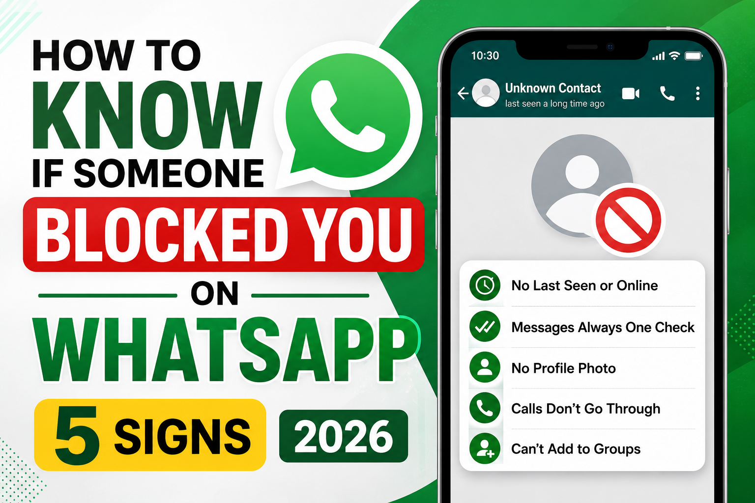 How to Know if Someone Blocked You on WhatsApp (5 Signs 2026)