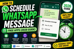 How to Schedule WhatsApp Message (Free Apps 2026 Guide)