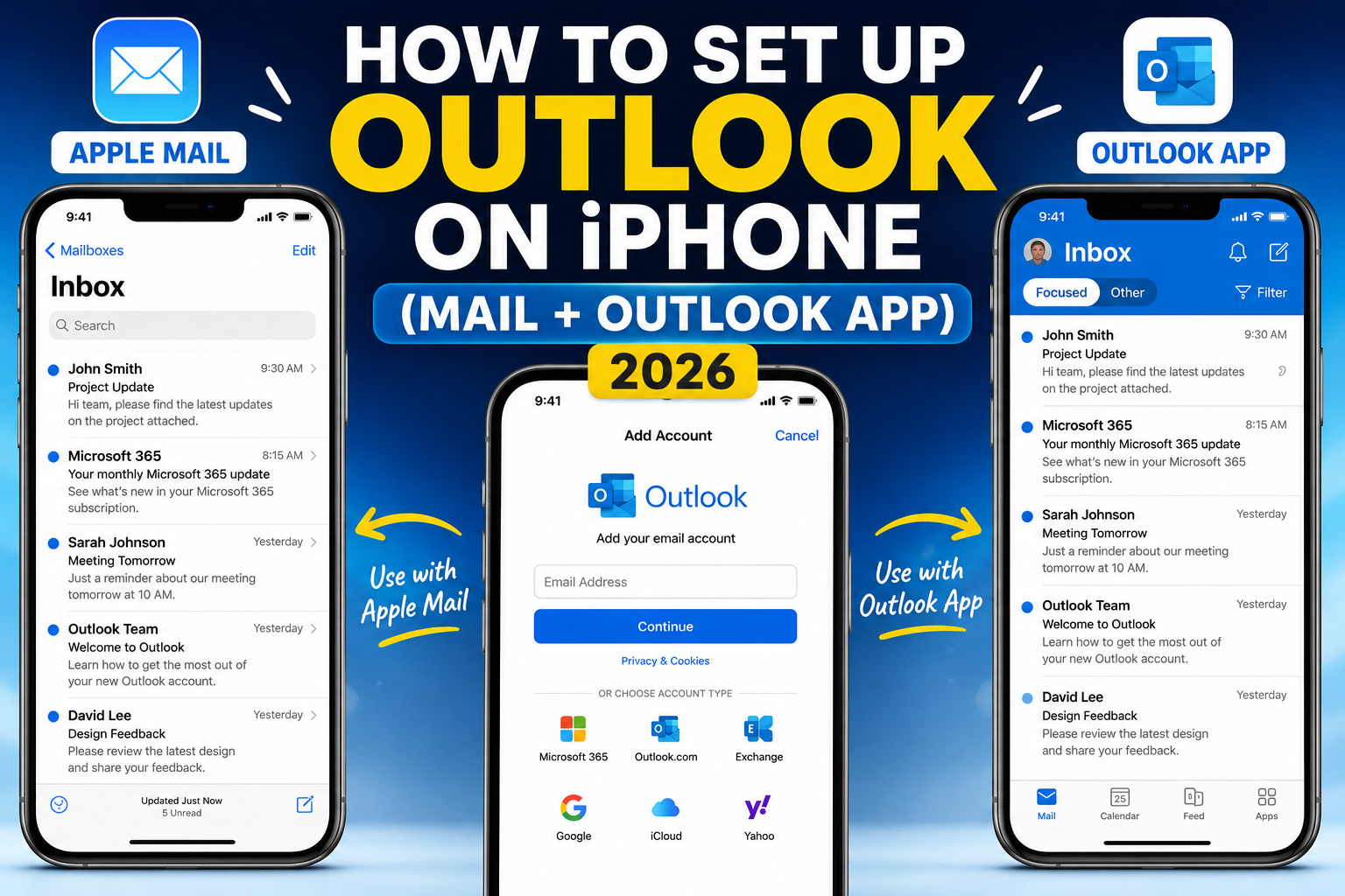How to Set Up Outlook on iPhone (Mail + Outlook App 2026)