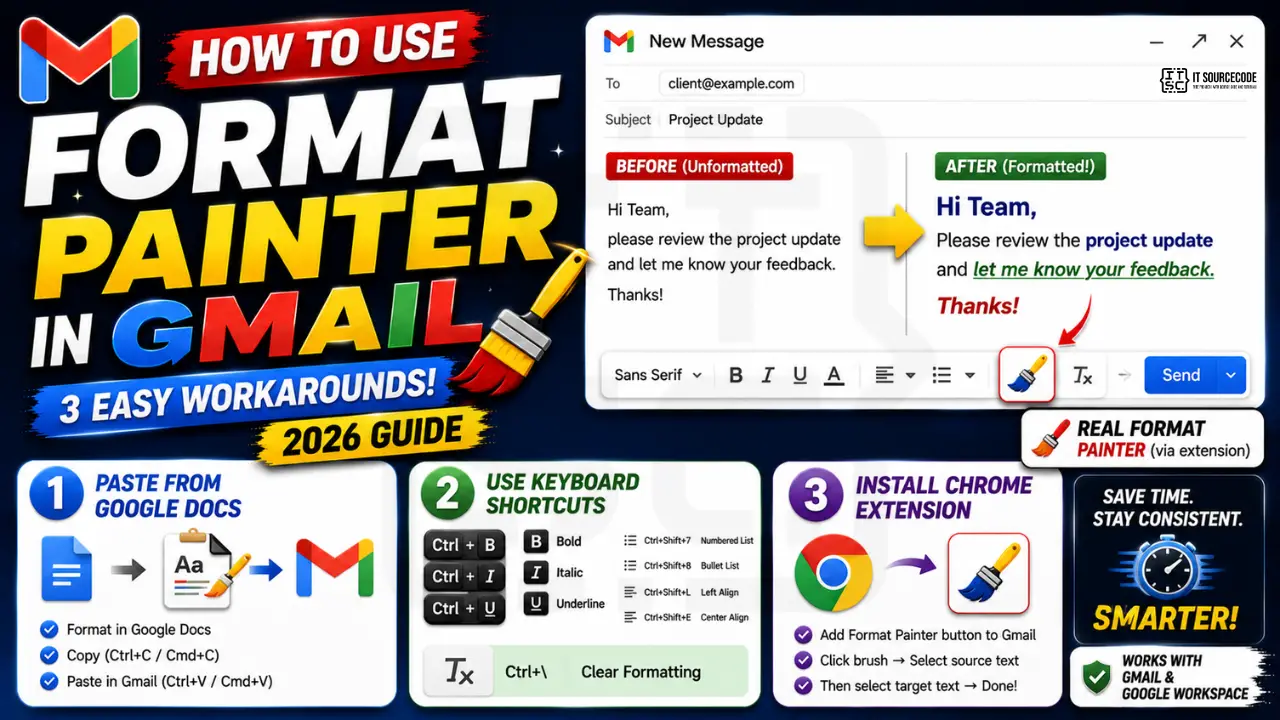 How to Use Format Painter in Gmail (2026 Workarounds)