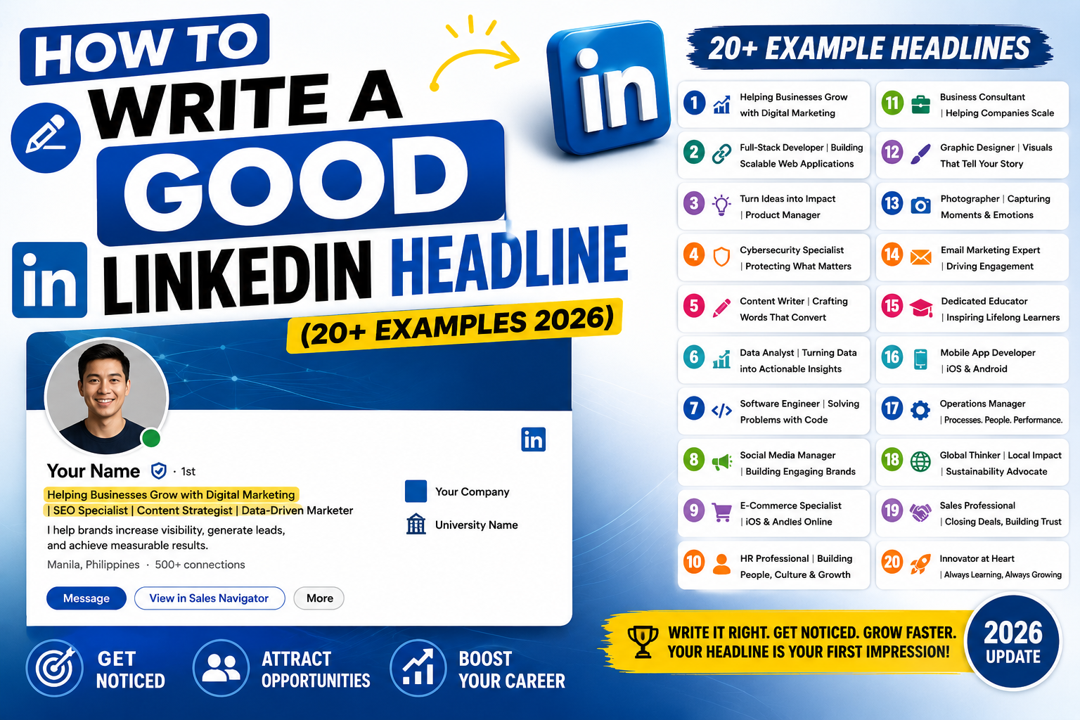 How to Write a Good LinkedIn Headline