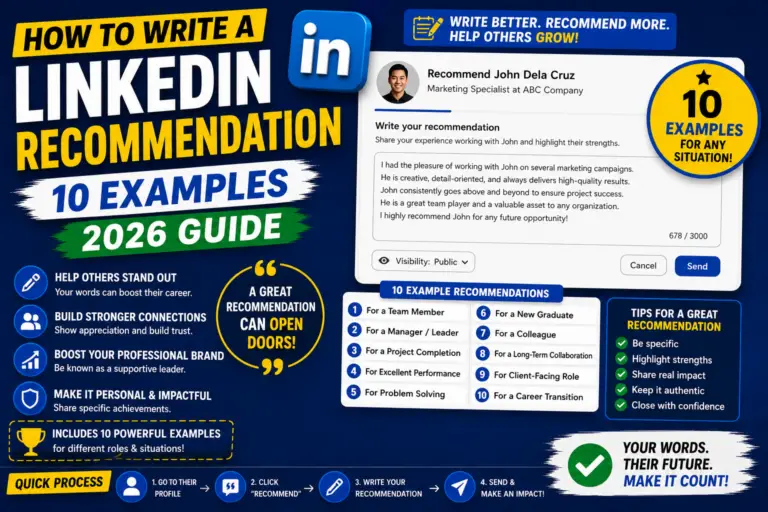 How to Write a LinkedIn Recommendation (10 Examples 2026)