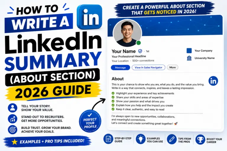 How to Write a LinkedIn Summary (About Section 2026 Guide)