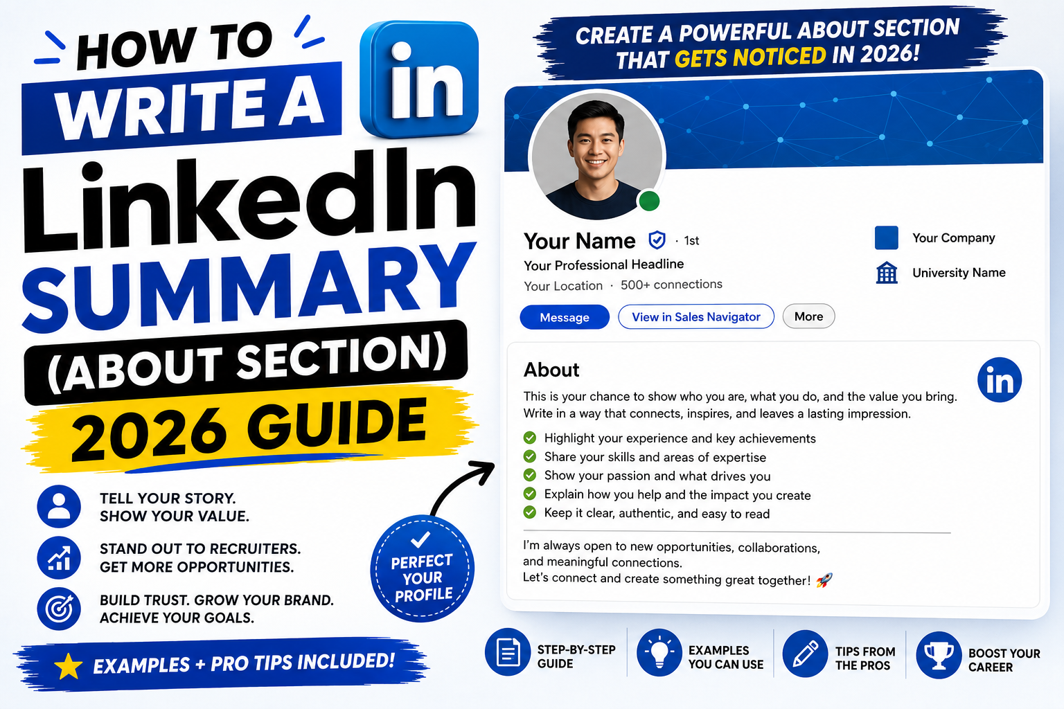 How to Write a LinkedIn Summary (About Section 2026 Guide)