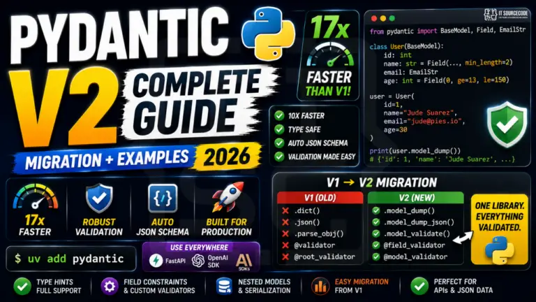 Pydantic V2 Complete Guide (Migration + Examples 2026)
