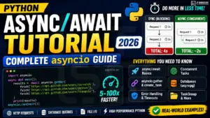 Python Async/Await Tutorial (Complete asyncio 2026)