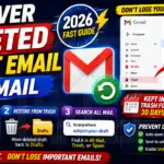 Recover Deleted Draft Email in Gmail (2026 Fast Guide)