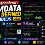 ReferenceError FormData is not defined (Node.js, 2026)