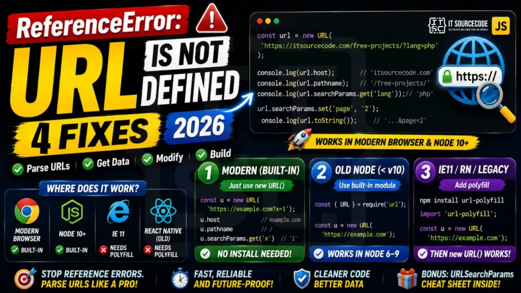 ReferenceError URL is not defined 2026