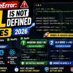 ReferenceError URL is not defined 2026