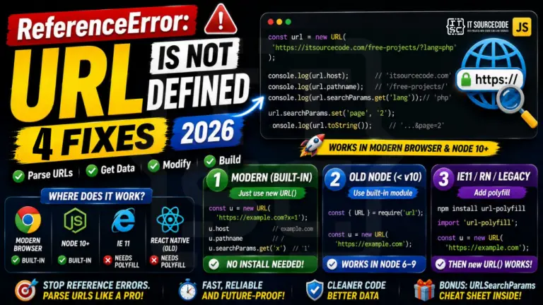 ReferenceError URL is not defined 2026