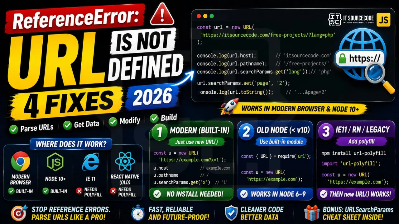 ReferenceError URL is not defined 2026