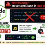 ReferenceError: structuredClone is not defined (2026)