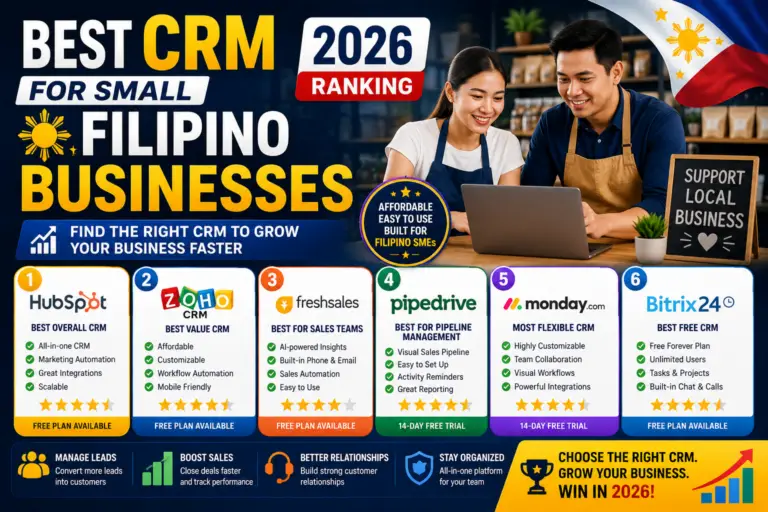 Best CRM for Small Filipino Businesses 2026 Ranking