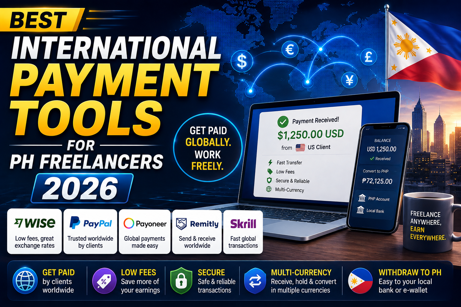 Best International Payment Tools for PH Freelancers 2026