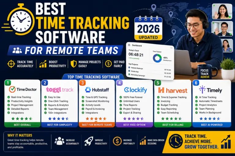 Best Time Tracking Software for Remote Teams 2026