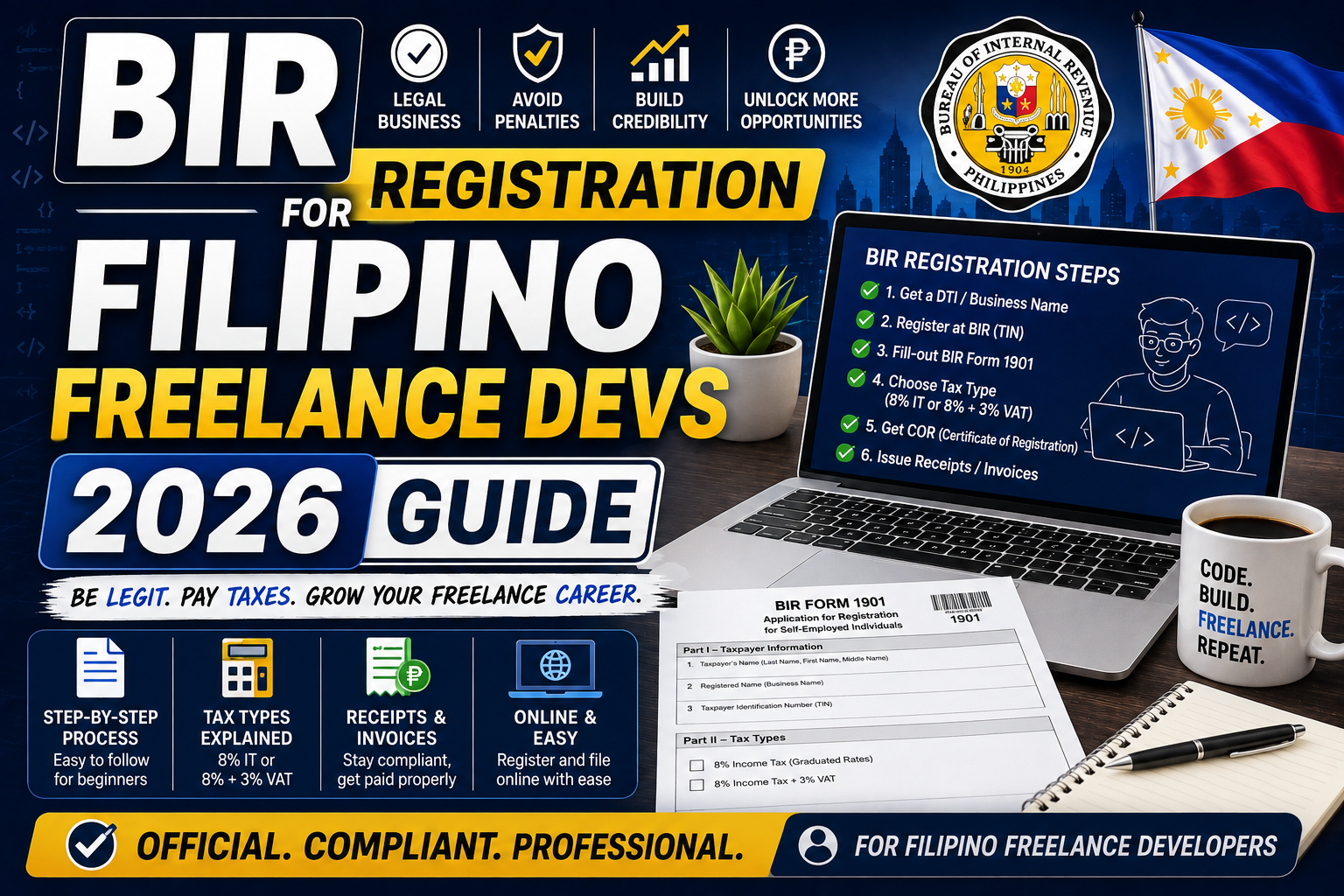 BIR Registration for Filipino Freelance Devs 2026 Guide