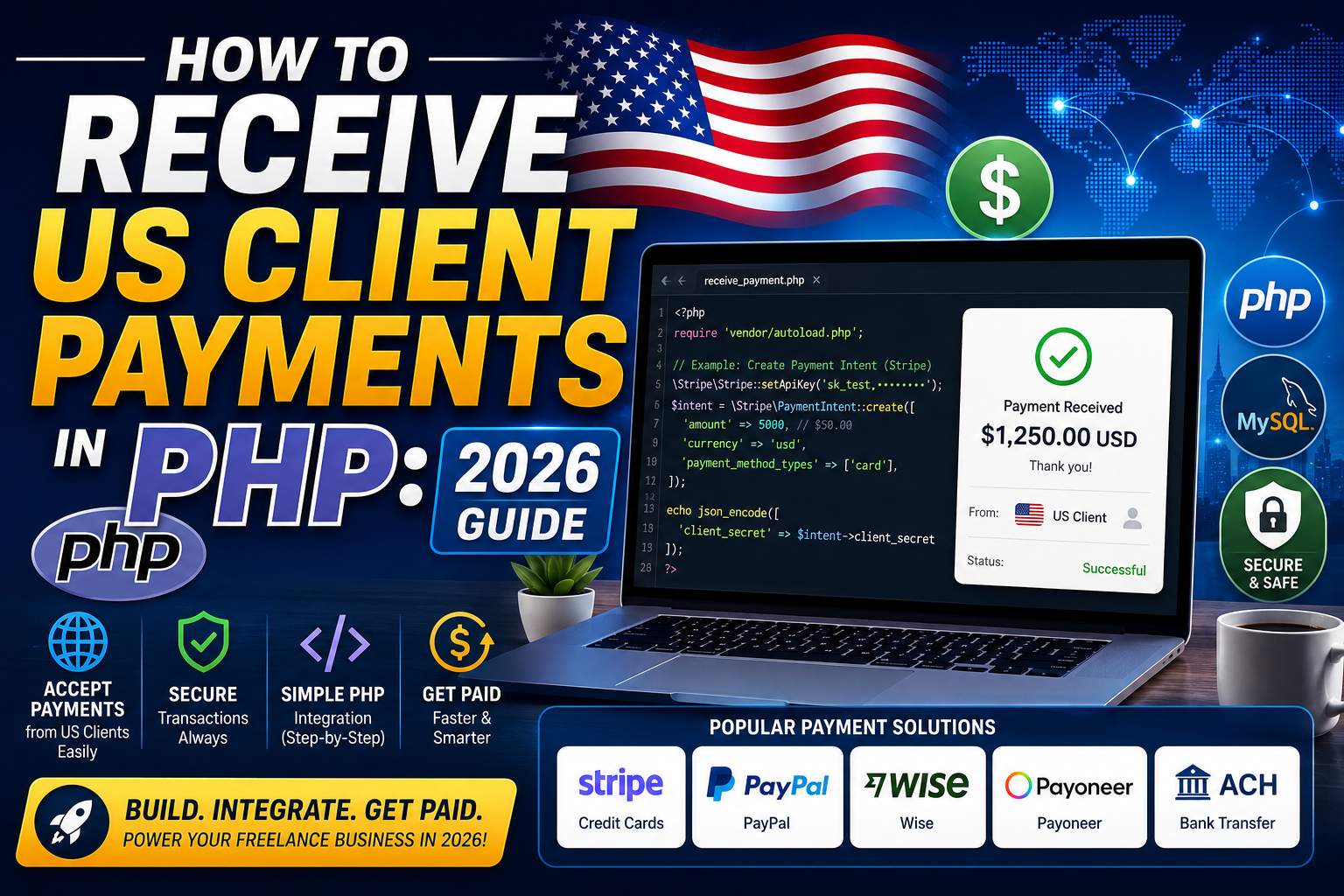 How to Receive US Client Payments in PHP: 2026 Guide