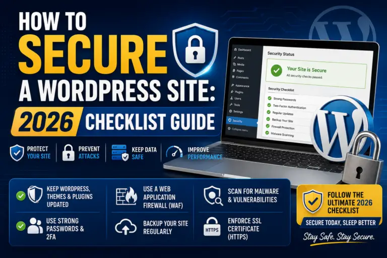 How to Secure a WordPress Site: 2026 Checklist Guide