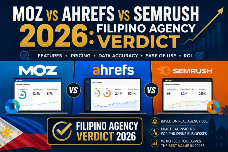 Moz vs Ahrefs vs Semrush 2026: Filipino Agency Verdict
