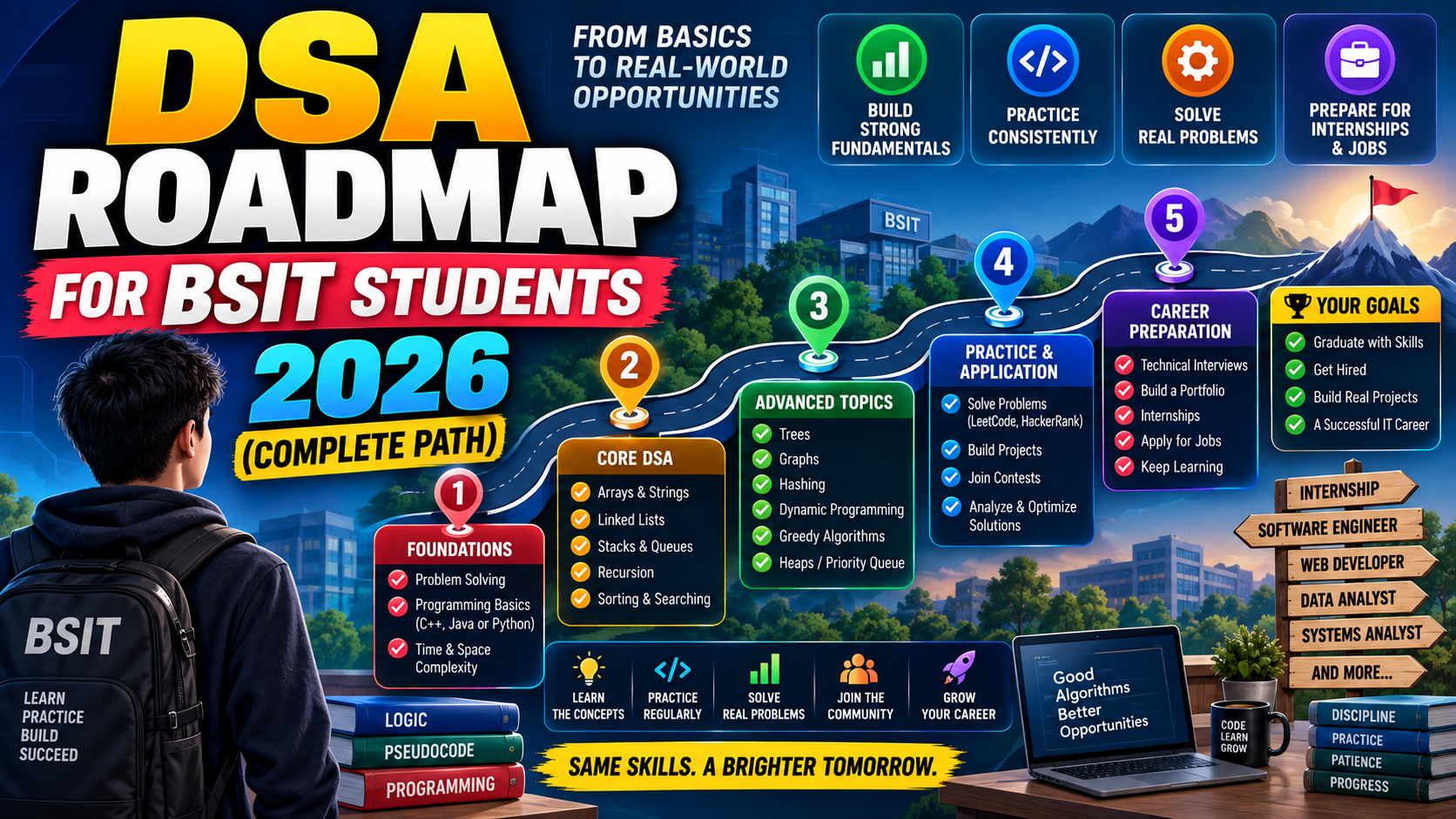 DSA Roadmap for BSIT Students 2026 (Complete Path)
