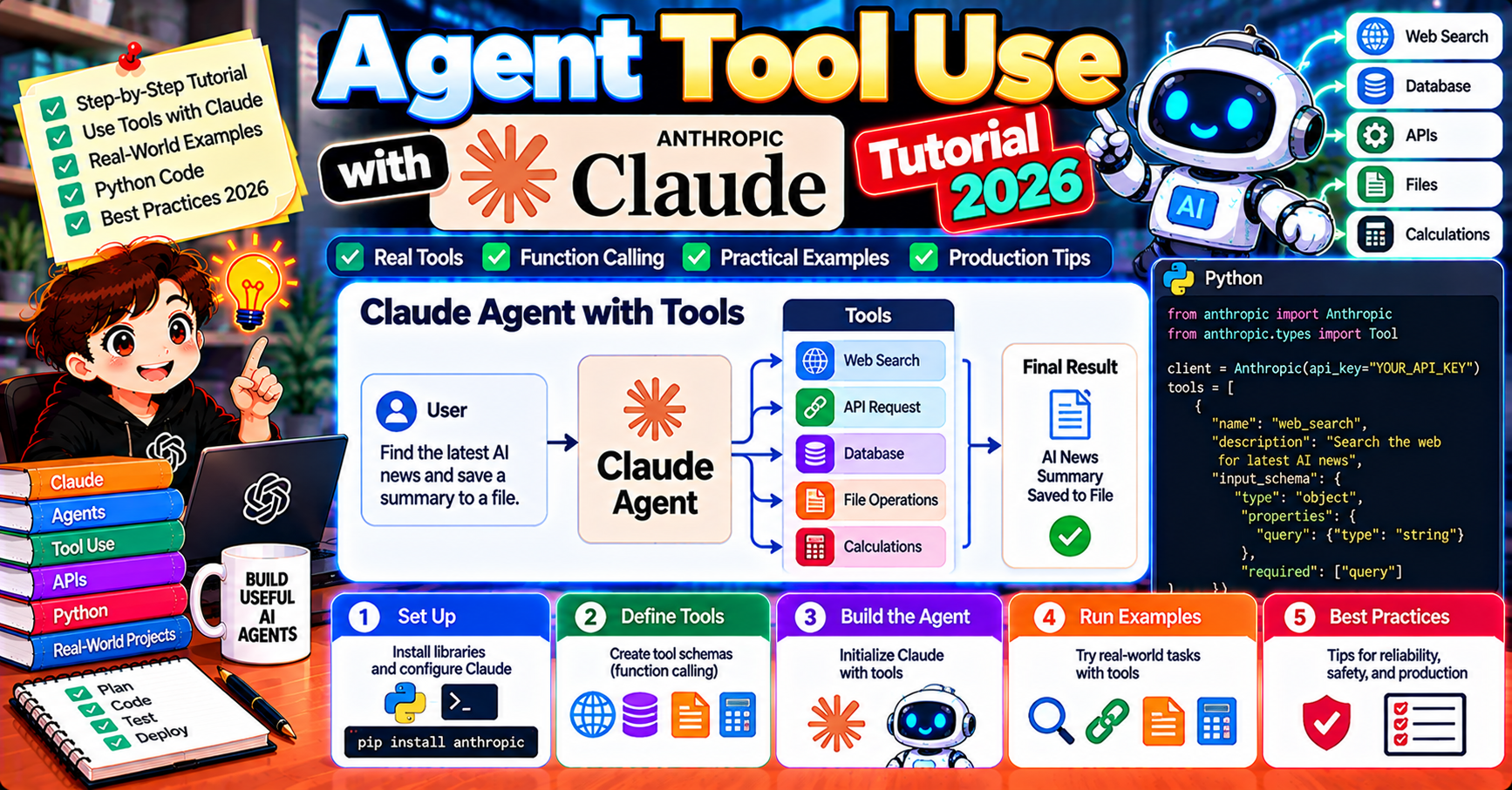 Agent Tool Use with Anthropic Claude Tutorial
