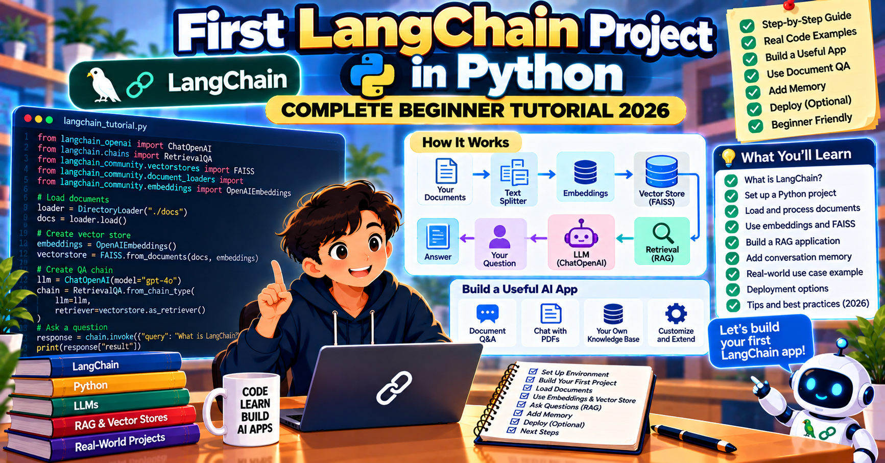 First LangChain Project in Python: Complete Beginner Tutorial 2026