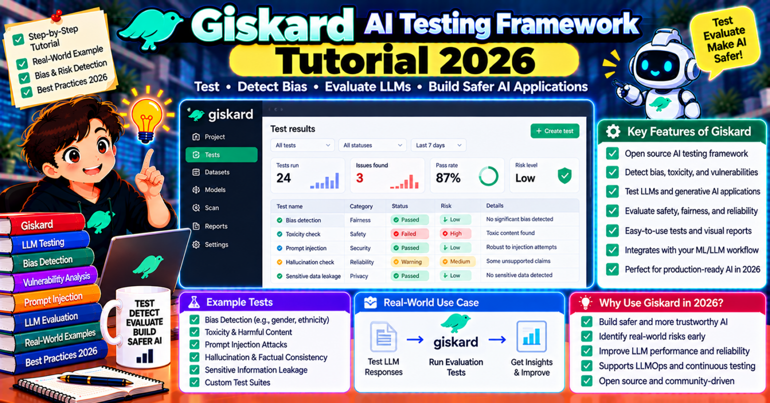 Giskard AI Testing Framework Tutorial (2026)