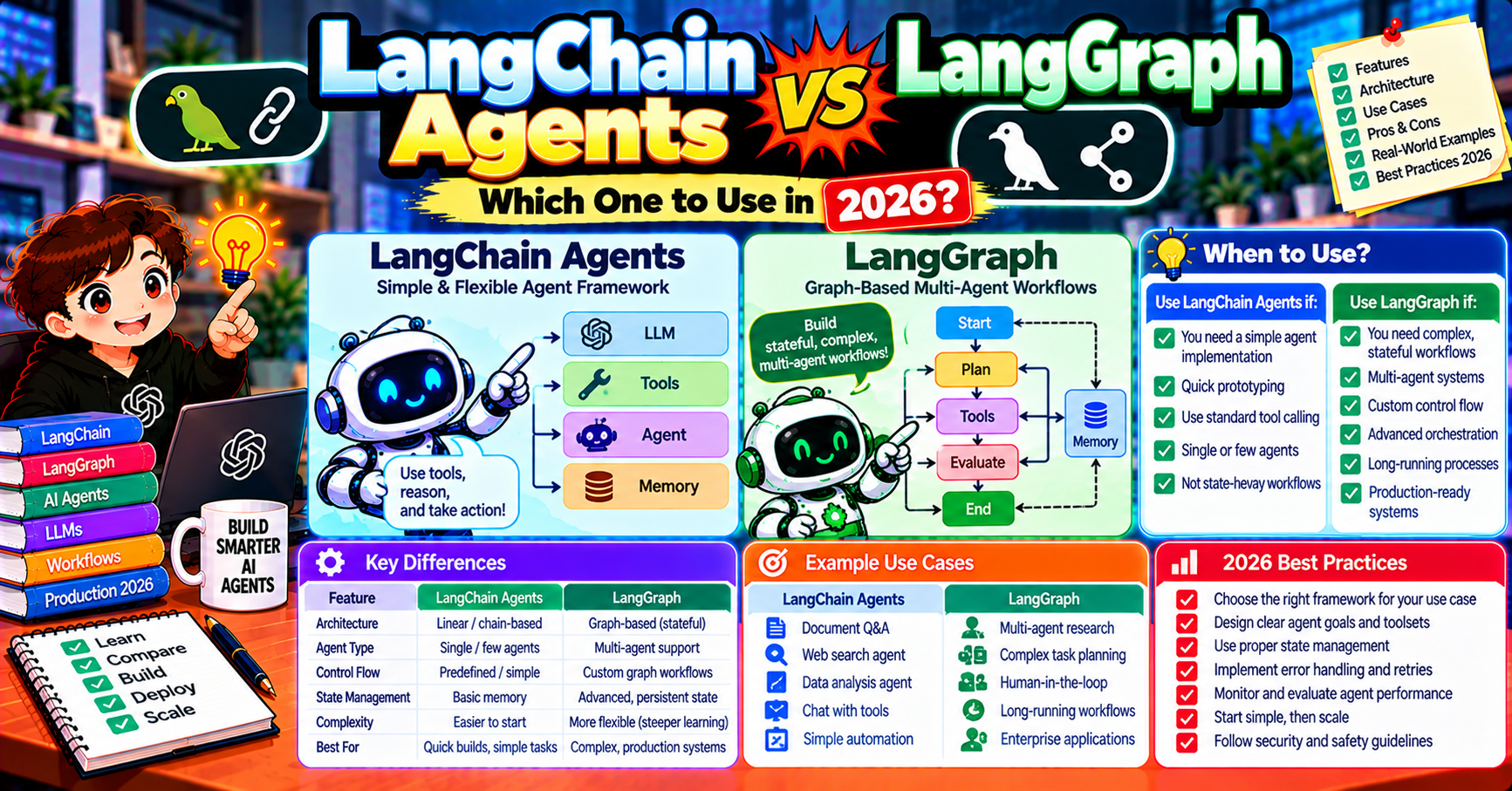 LangChain Agents vs LangGraph: Compared
