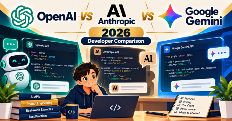OpenAI vs Anthropic vs Google Gemini API: 2026 Developer Comparison